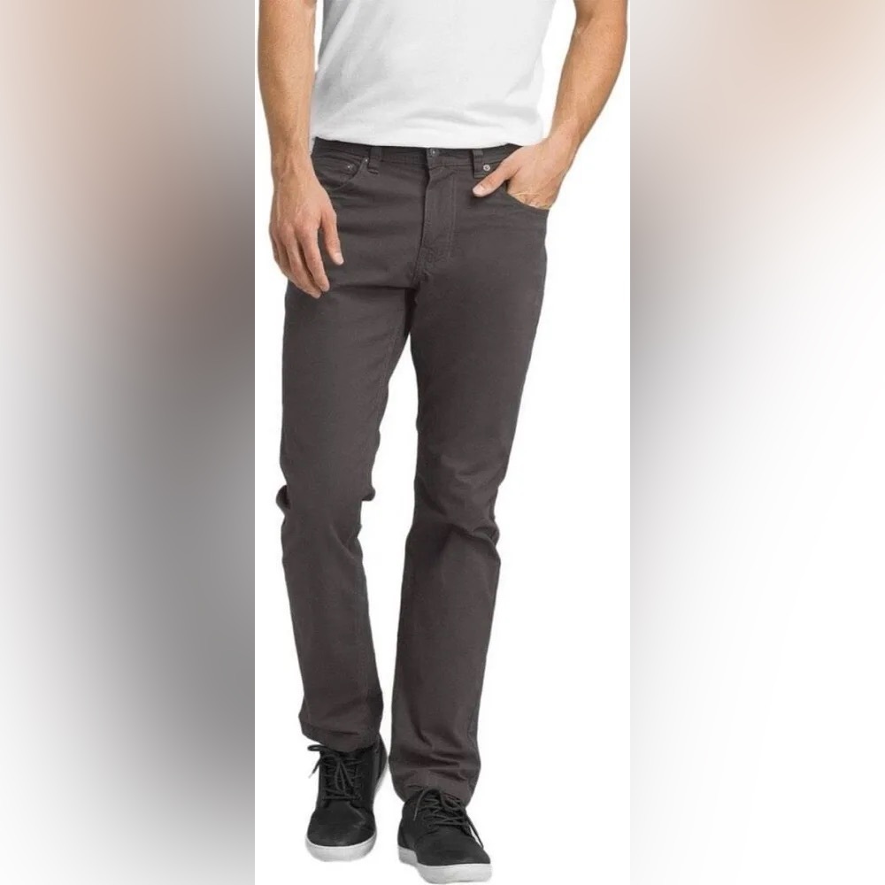 NWT Prana Men's Tucson Slim Fit Pants in Charcoal 36/34